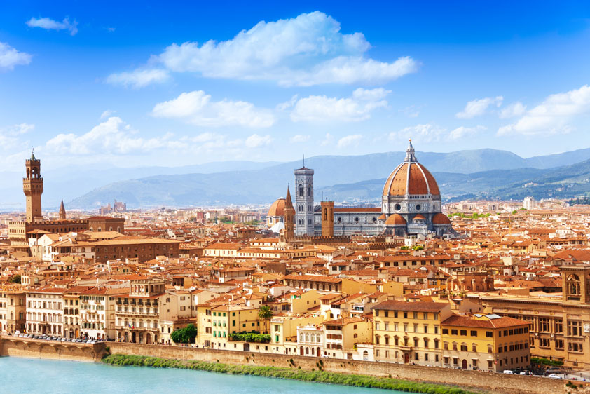 Florence Italy city of art and the famous Duomo