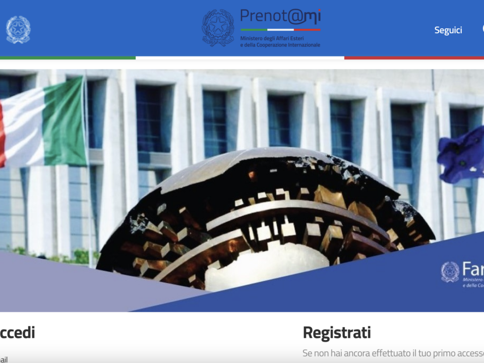 Prenota@mi Italian consulate booking system